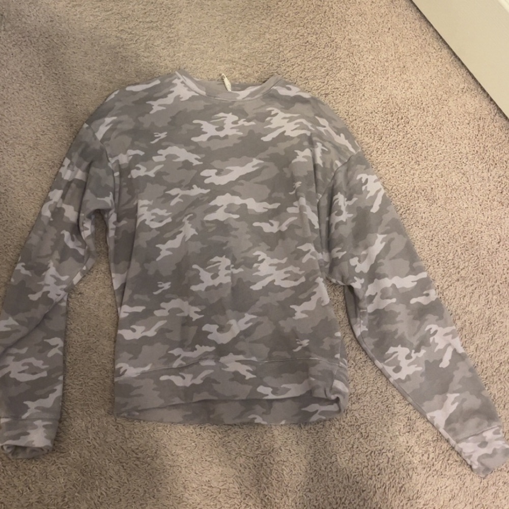 Gray Camo Sweatshirt